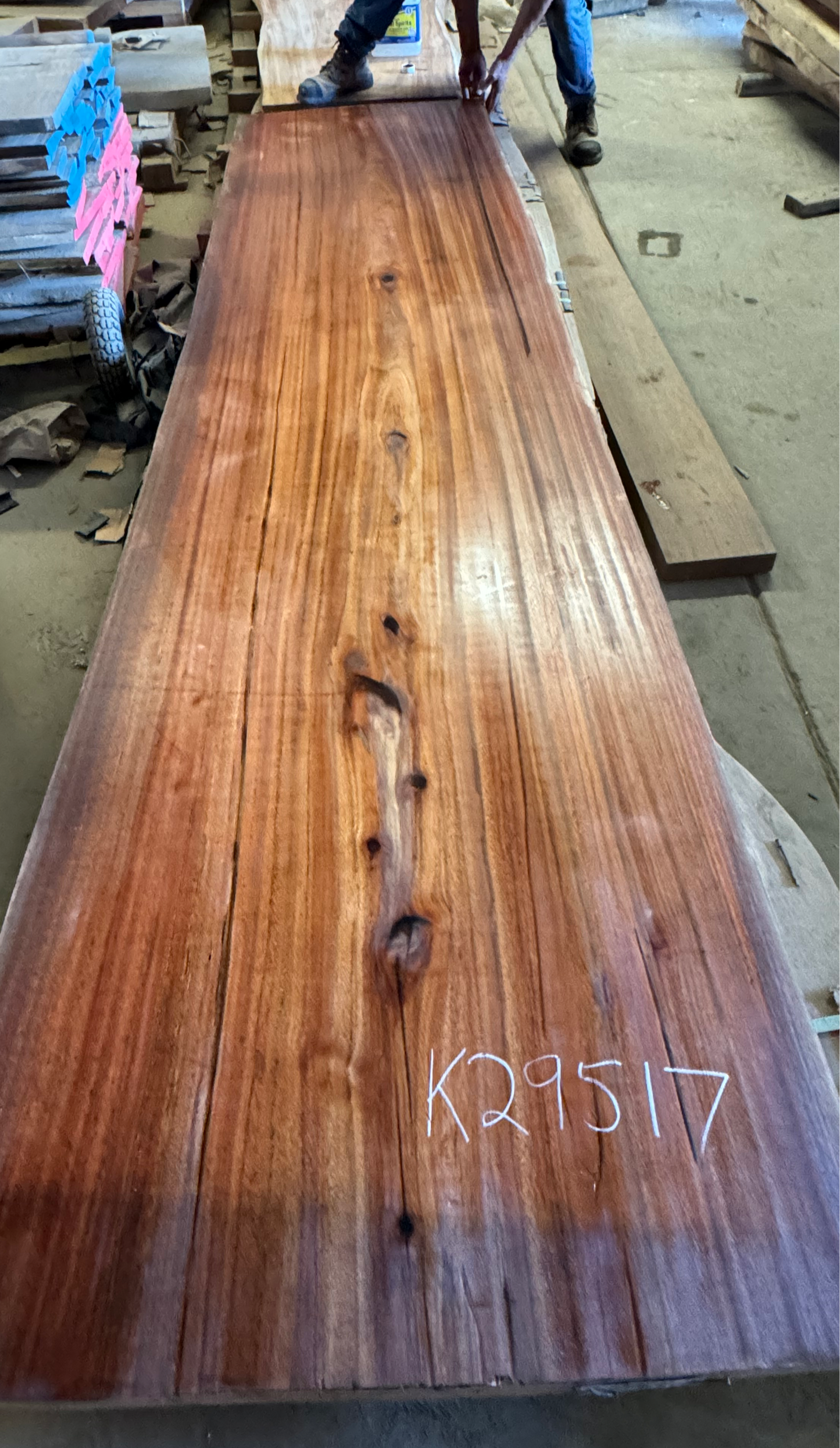 Slab K29517, Tropical Hardwood, Eucalyptus, 11ft