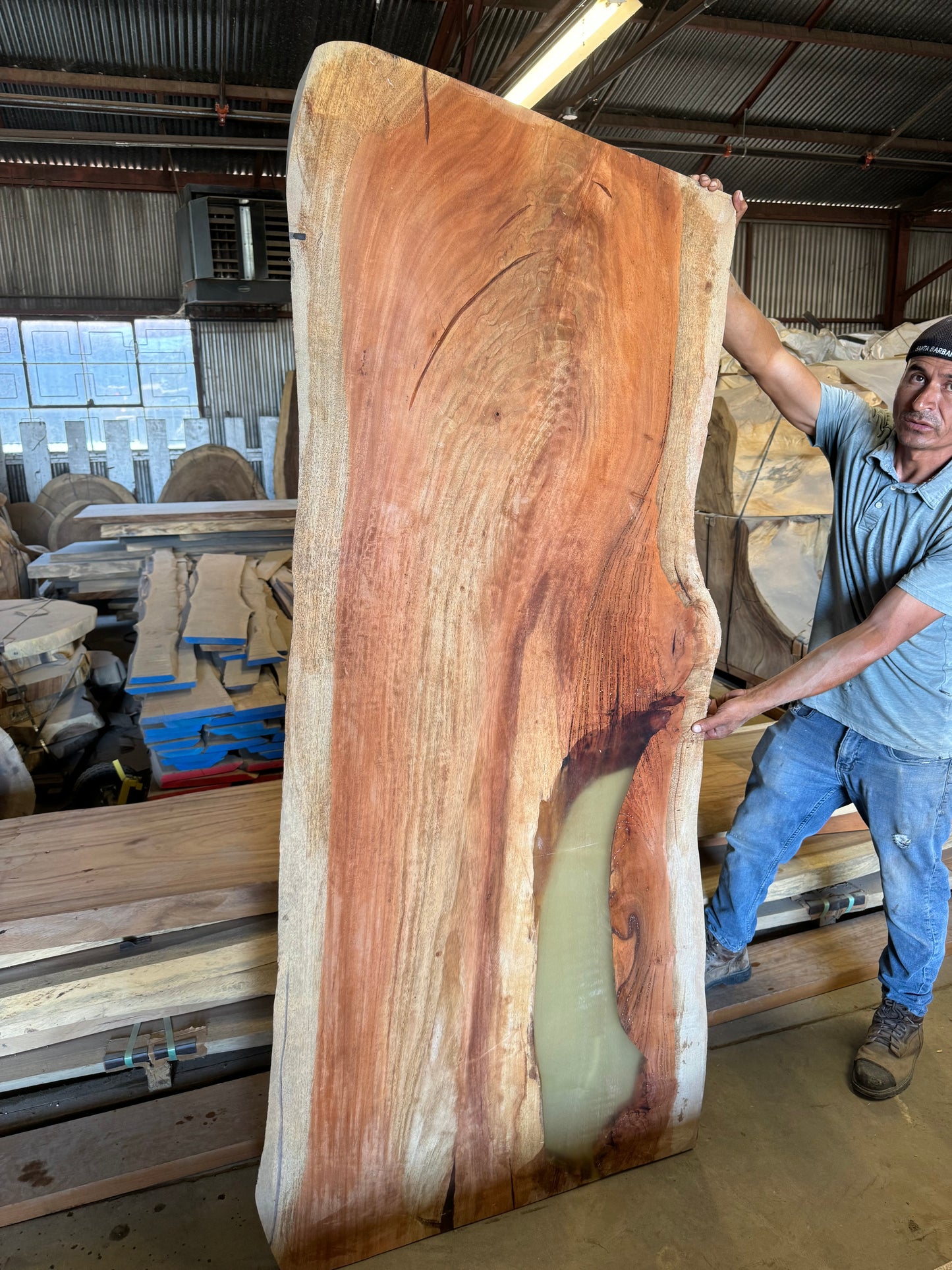 Slab K31277, Exotic Tropical Hardwood, Pochote, 6’ 7”