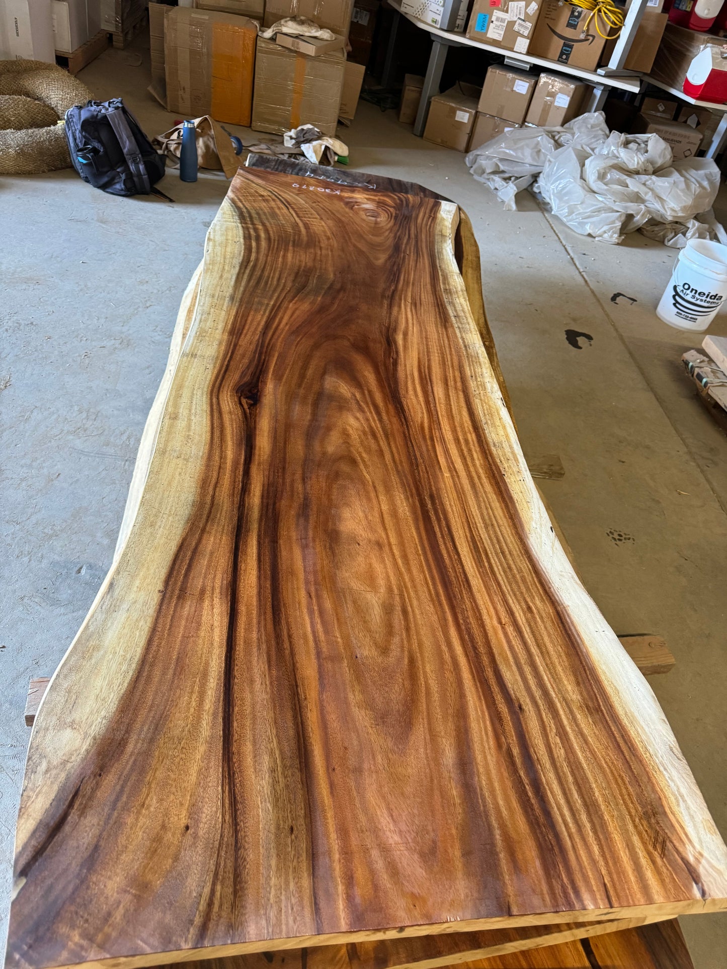 Slab K30898, Exotic Monkey pod Hardwood, 9ft
