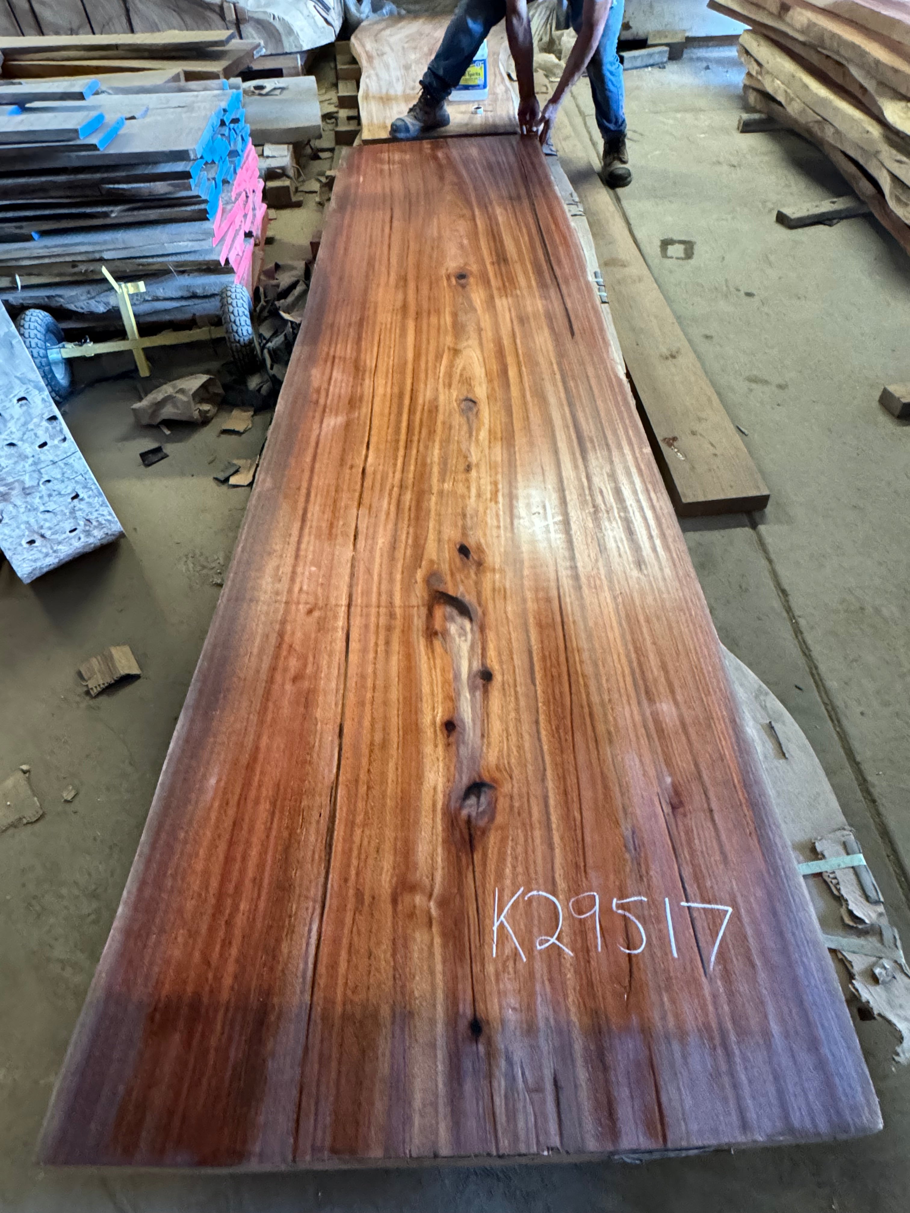 Slab K29517, Tropical Hardwood, Eucalyptus, 11ft – Dryftwood Designs ...